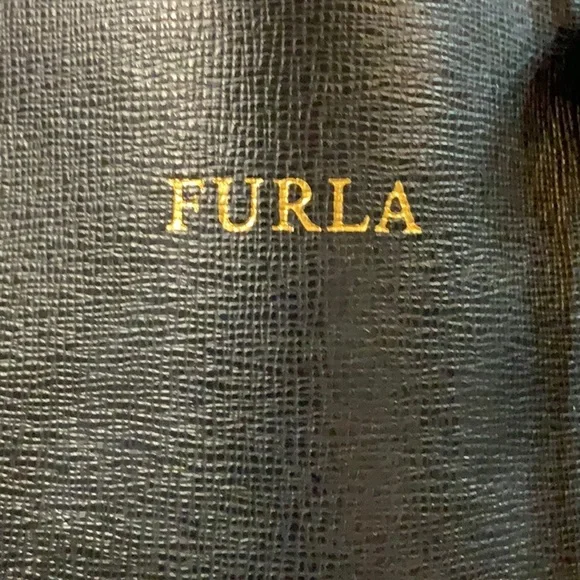 FURLA Sally Saffiano Leather Tote (EUC) Black - Picture 5 of 17